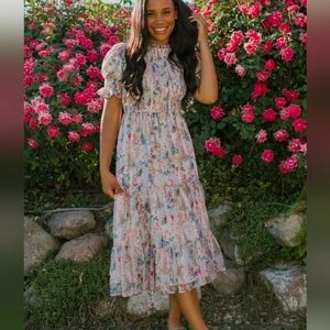 Ivy City Co Cordelia Floral Dress Size XL